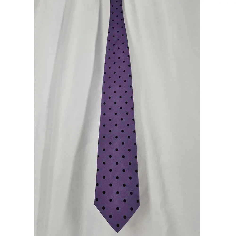 VINTAGE MICKY MILANO HAND MADE 100% SILK TIE 4